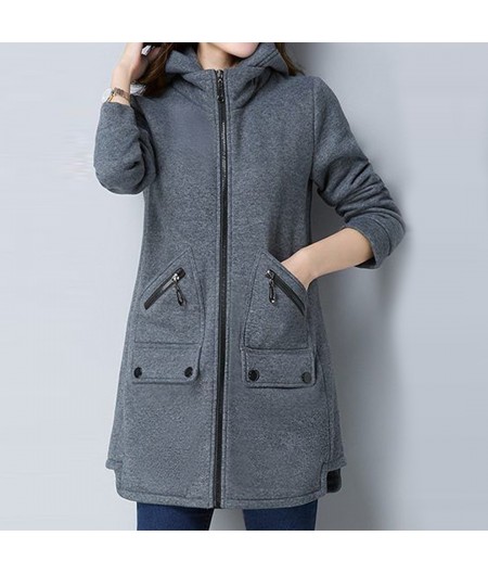 Günlük Rahat Kesim Kadın Ceket Co129fume1