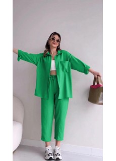 Keten Günlük İkili Takım Elbise Pantolon Gömlek