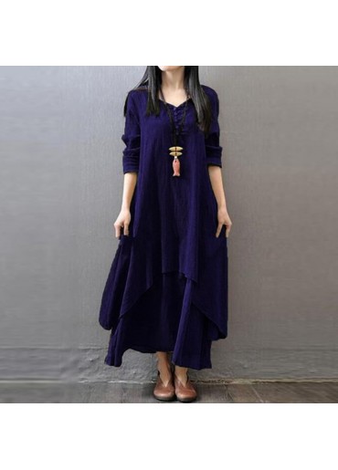 Günlük Yazlık Salaş Kadın İki Katlı  Elbise