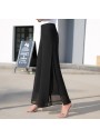 Günlük Yüksek Bel Astar Yırtmaç Detaylı Tasarım Kadın Yazlık Pantolon